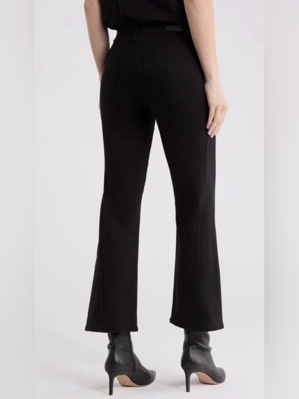 Adriano Goldschmied Women’s AG Farrah Boot Crop Mid Rise Jeans Black Sz 28 NWT - Picture 2 of 11